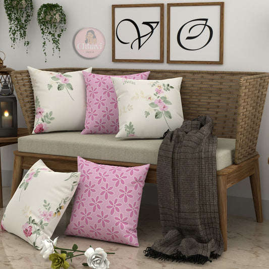 CHHAVI INDIA Microfiber Cushions Cover