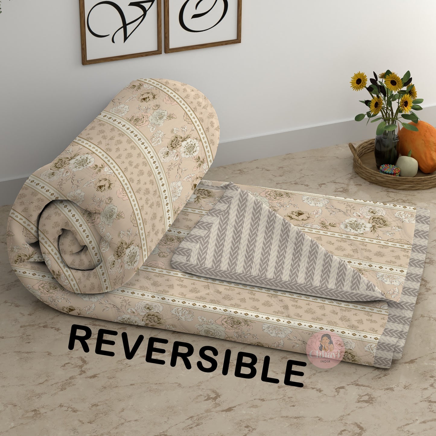 CHHAVI INDIA Printed Double Comforter for AC Room