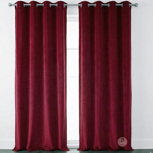 CHHAVI INDIA VELVET DOOR CURTAIN PACK OF 2