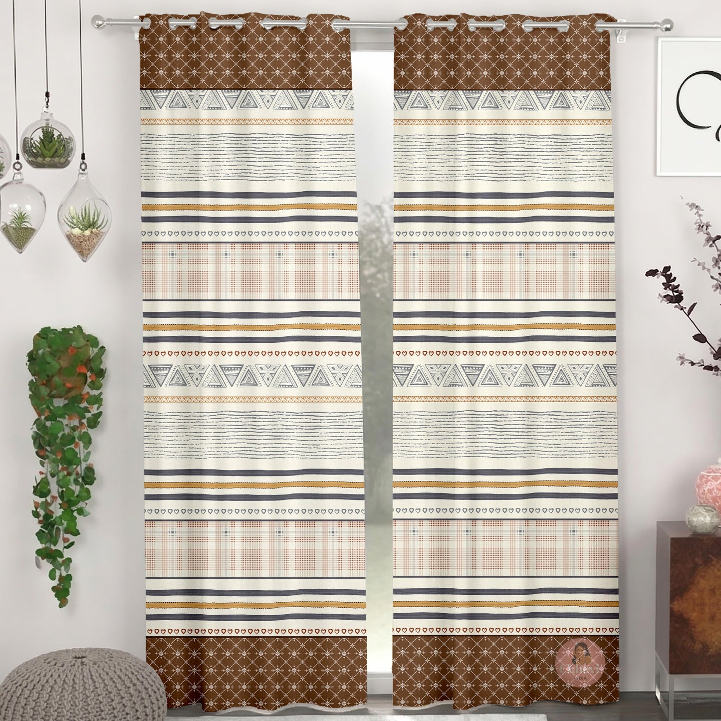 CHHAVI INDIA DESIGNER PRINTED DOOR CURTAIN PACK OF 2
