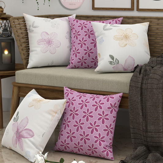 CHHAVI INDIA Microfiber Cushions Cover