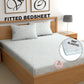 CHHAVI INDIA 210 TC Microfiber Fitted Double Size Printed Bedsheet With 2 Pillow covers