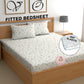 CHHAVI INDIA 210 TC Microfiber Fitted Double Size Printed Bedsheet With 2 Pillow covers
