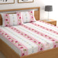 CHHAVI INDIA 210 TC Microfiber Printed Double Bedsheet With Pillow Covers