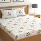CHHAVI INDIA 210 TC Microfiber Printed Double Bedsheet With Pillow Covers