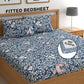 CHHAVI INDIA 210 TC Microfiber Fitted Double Size Printed Bedsheet With 2 Pillow covers