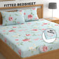 CHHAVI INDIA 210 TC Microfiber Fitted Double Size Printed Bedsheet With 2 Pillow covers