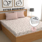 CHHAVI INDIA 210 TC Microfiber Double Fitted  Size Printed Bedsheet