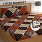 CHHAVI INDIA 210 TC Microfiber Double Fitted  Size Printed Bedsheet