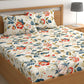 CHHAVI INDIA 210 TC Microfiber Printed Double Bedsheet With Pillow Covers