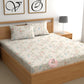 CHHAVI INDIA 210 TC Microfiber Printed King Size Bedsheet With Pillow Covers