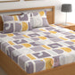 CHHAVI INDIA 210 TC Microfiber Printed Double Bedsheet With 2 Pillow Covers