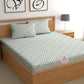CHHAVI INDIA 210 TC Microfiber Printed King Size Bedsheet With Pillow Covers