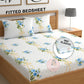 CHHAVI INDIA 210 TC Microfiber Double Fitted  Size Printed Bedsheet