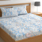 CHHAVI INDIA 210 TC Microfiber Printed King Size Bedsheet With Pillow Covers