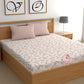CHHAVI INDIA 210 TC Microfiber Printed King Size Bedsheet With Pillow Covers