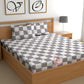 CHHAVI INDIA 210 TC Microfiber Printed King Size Bedsheet With Pillow Covers