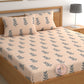 CHHAVI INDIA 210 TC Microfiber Printed King Size Bedsheet With Pillow Covers