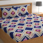 CHHAVI INDIA 210 TC Microfiber Printed Double Bedsheet With Pillow Covers