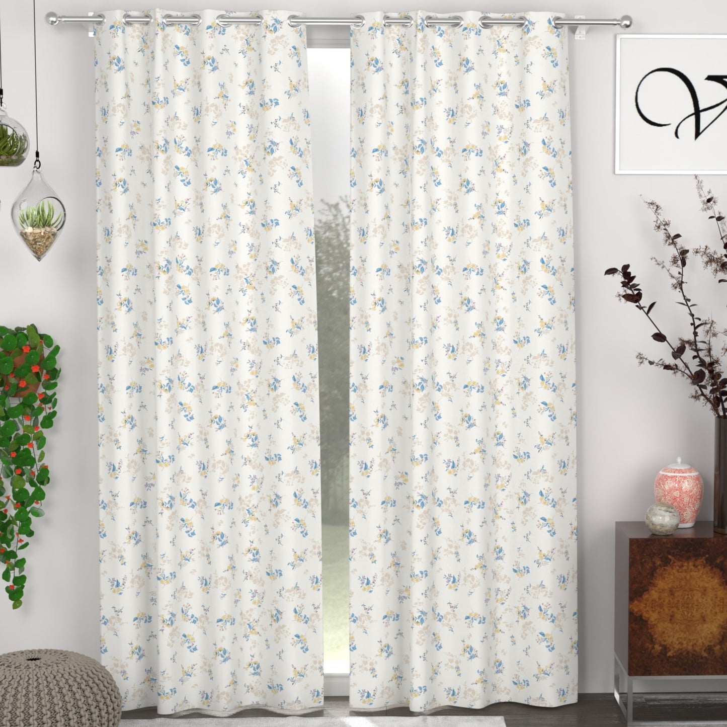 CHHAVI INDIA DESIGNER PRINTED DOOR CURTAIN PACK OF 2