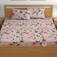 CHHAVI INDIA 210 TC Microfiber Printed Double Bedsheet With 2 Pillow Covers