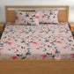 CHHAVI INDIA 210 TC Microfiber Double Fitted  Size Printed Bedsheet with pillow covers