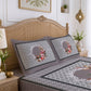 CHHAVI INDIA 210 TC Microfiber Printed King Size Bedsheet With 2 Pillow Covers