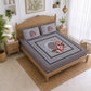 CHHAVI INDIA 210 TC Microfiber Printed King Size Bedsheet With 2 Pillow Covers