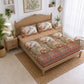 CHHAVI INDIA 210 TC Microfiber Printed King Size Bedsheet With 2 Pillow Covers