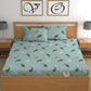 CHHAVI INDIA 210 TC Microfiber Printed Double Bedsheet With Pillow Covers
