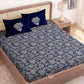 CHHAVI INDIA 210 TC Microfiber Printed King Size Bedsheet With Pillow Covers