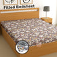 CHHAVI INDIA 210 TC Microfiber Waterproof Printed Fitted (Elastic) Bedsheet