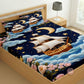 CHHAVI INDIA 210 TC Microfiber Printed King Size Bedsheet With 2 Pillow Covers