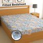 CHHAVI INDIA 210 TC Microfiber Waterproof Printed Fitted (Elastic) Bedsheet