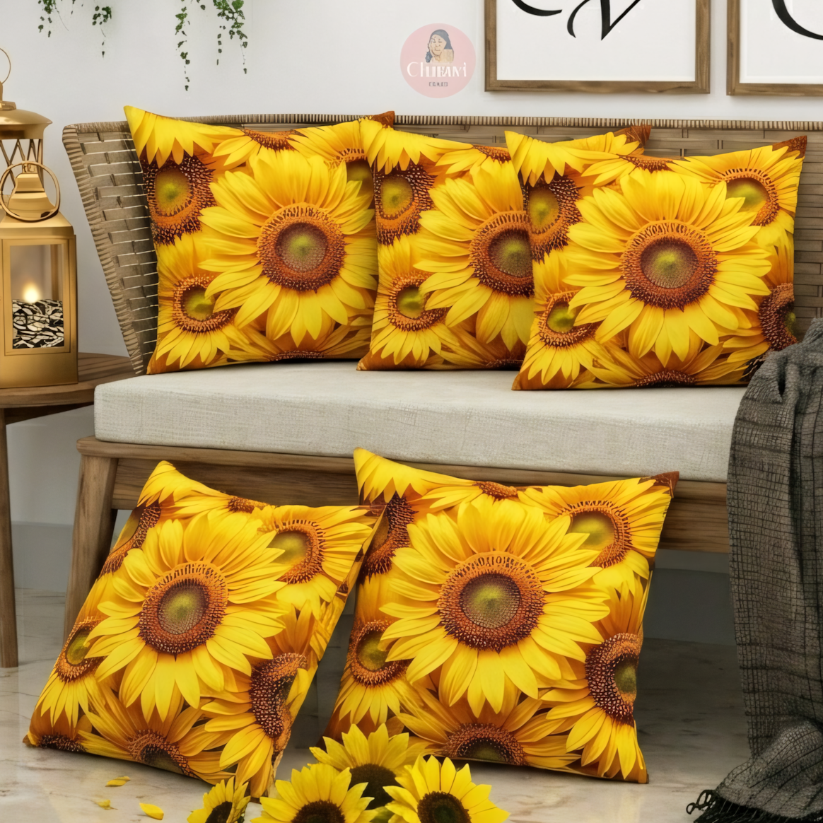 CHHAVI INDIA Microfiber Cushions Cover Pack of 5