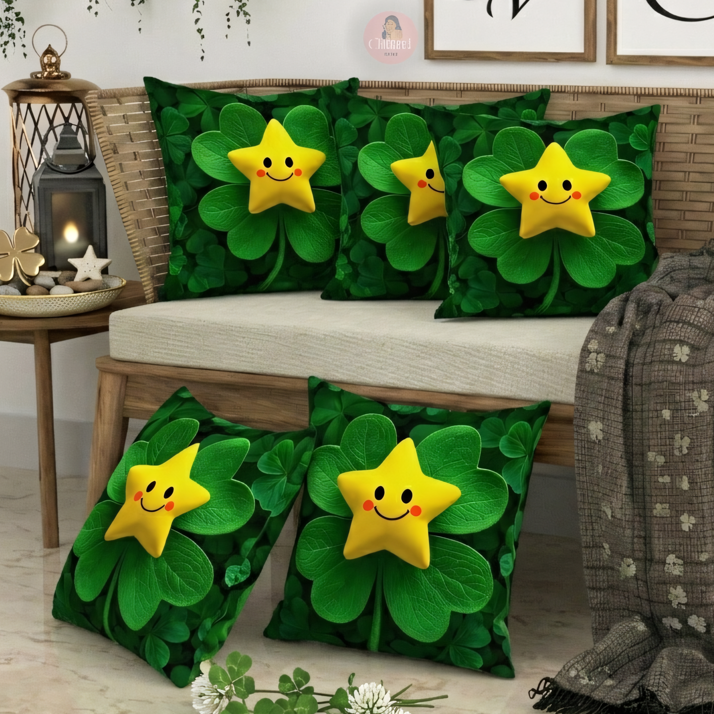 CHHAVI INDIA Microfiber Cushions Cover Pack of 5