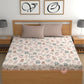 CHHAVI INDIA 210 TC Microfiber Printed King Size Bedsheet With Pillow Covers