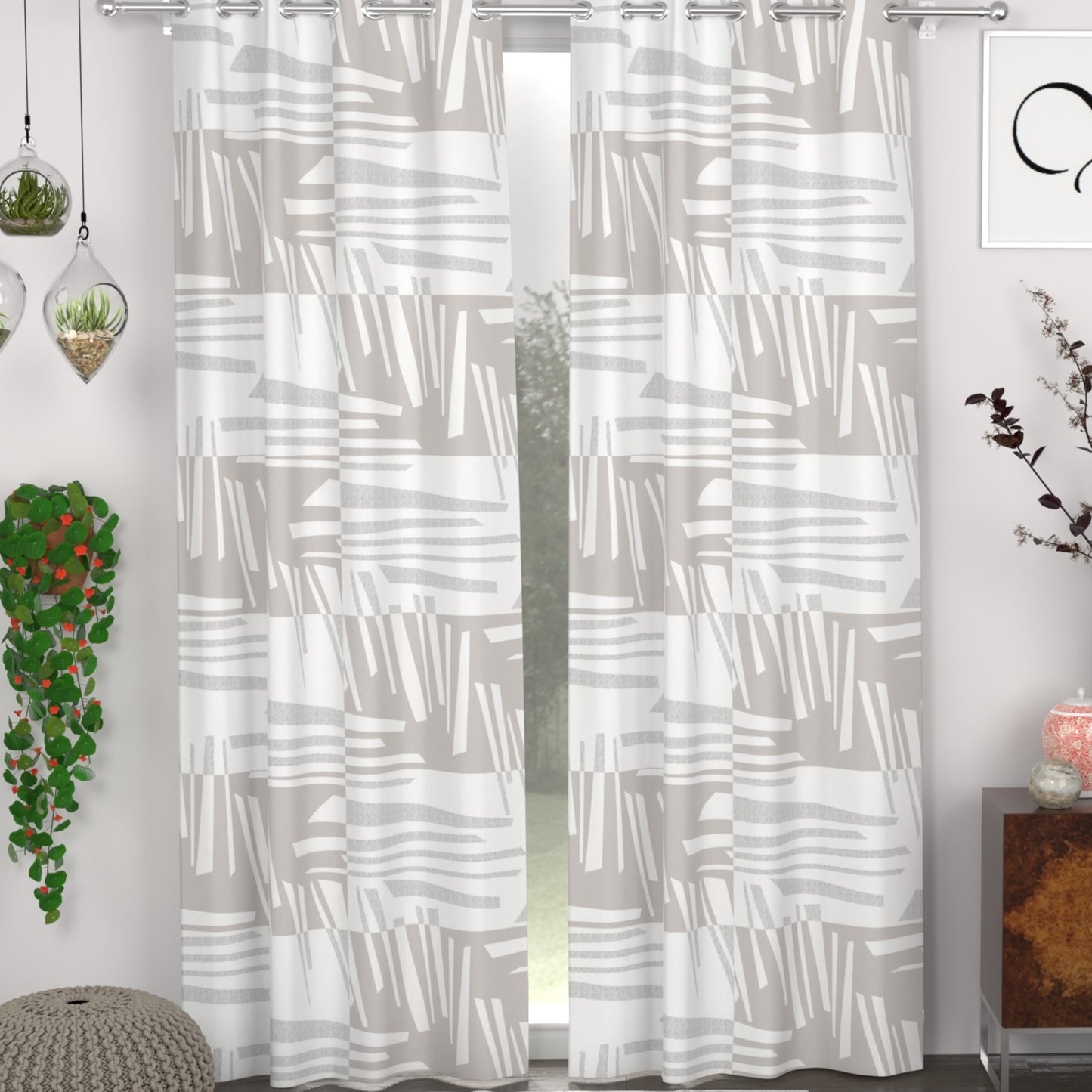 CHHAVI INDIA DESIGNER PRINTED DOOR CURTAIN PACK OF 2