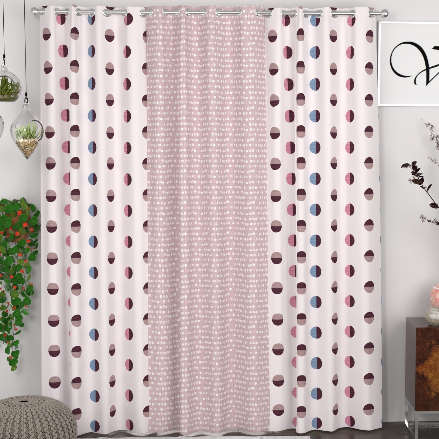 CHHAVI INDIA DESIGNER PRINTED DOOR CURTAIN PACK OF 3