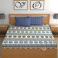 CHHAVI INDIA 210 TC Microfiber Printed King Size Bedsheet With Pillow Covers