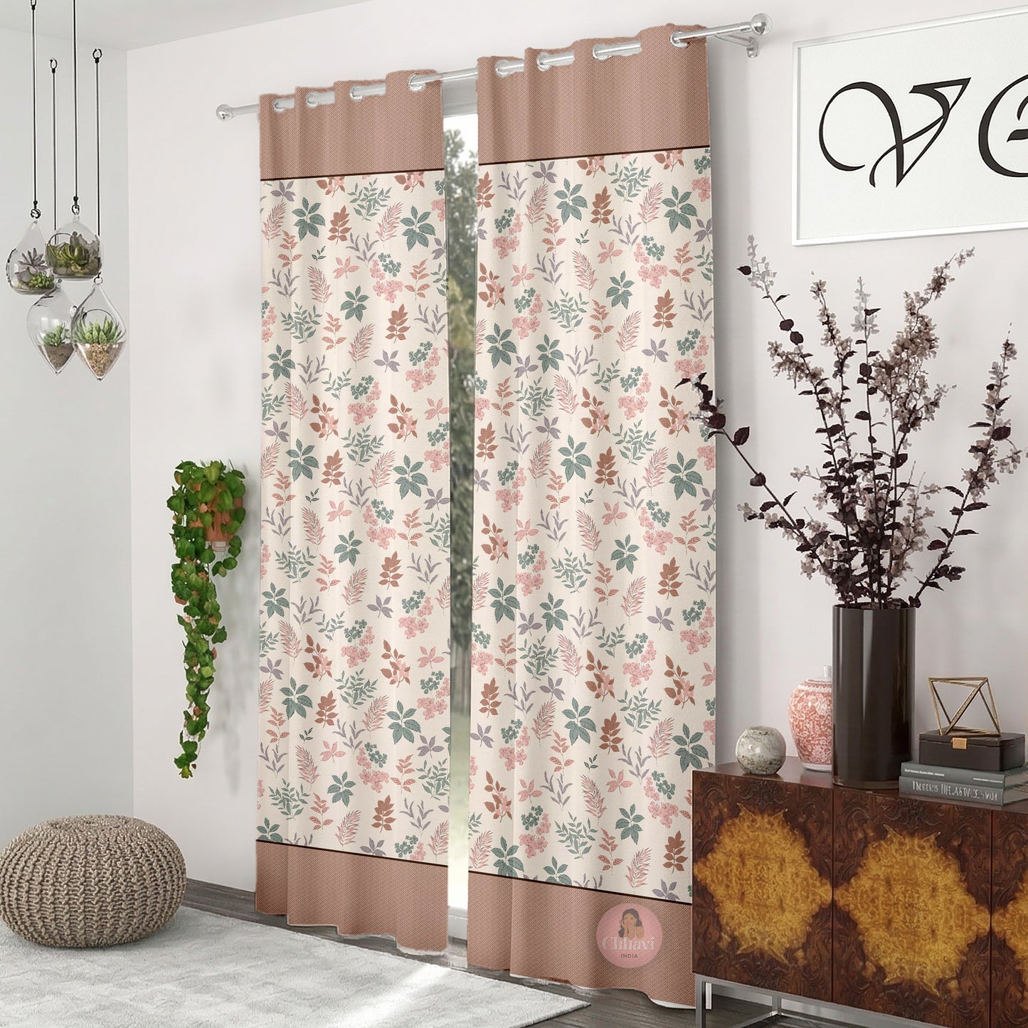 CHHAVI INDIA DESIGNER PRINTED DOOR CURTAIN PACK OF 2