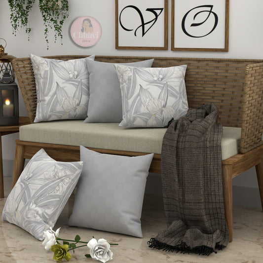 CHHAVI INDIA Microfiber Cushions Cover