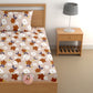 CHHAVI INDIA 180 TC Microfiber Printed Single Bedsheet With 1 Pillow Cover