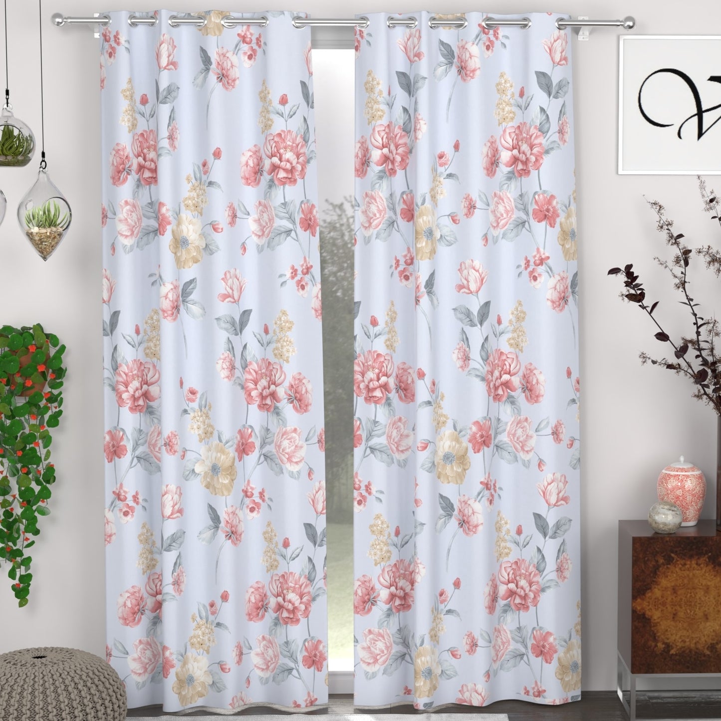 CHHAVI INDIA DESIGNER PRINTED DOOR CURTAIN PACK OF 2