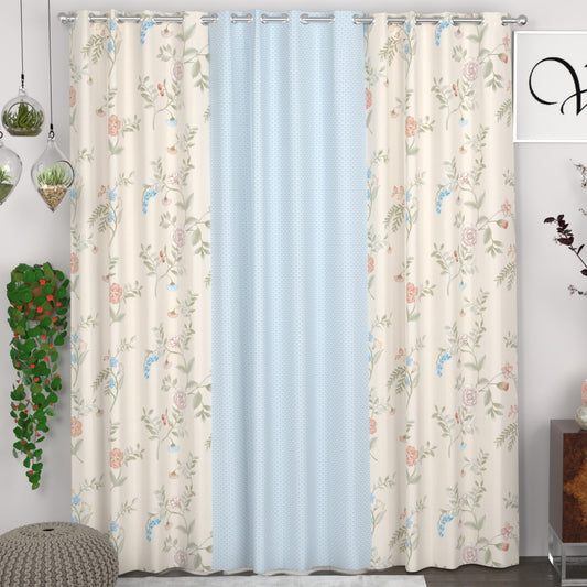 CHHAVI INDIA DESIGNER PRINTED DOOR CURTAIN PACK OF 3