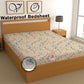 CHHAVI INDIA 210 TC Microfiber Waterproof Printed Fitted (Elastic) Bedsheet