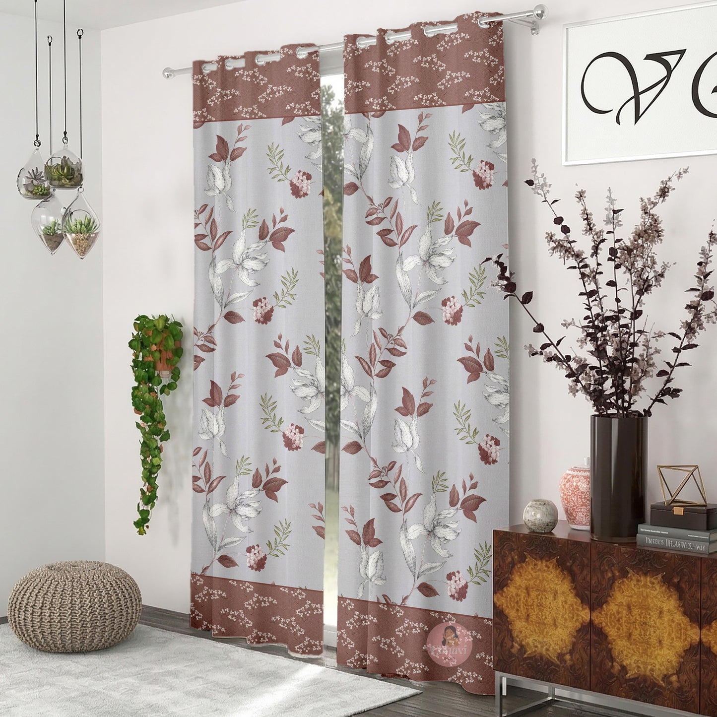 CHHAVI INDIA DESIGNER PRINTED DOOR CURTAIN PACK OF 2