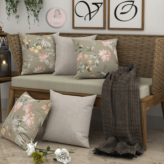 CHHAVI INDIA Microfiber Cushions Cover