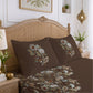 CHHAVI INDIA 210 TC Microfiber Printed King Size Bedsheet With 2 Pillow Covers