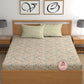 CHHAVI INDIA 210 TC Microfiber Printed King Size Bedsheet With Pillow Covers